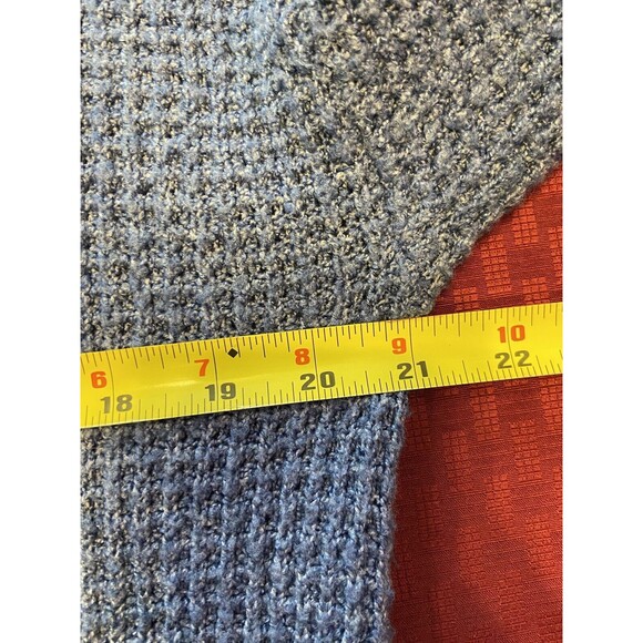 American Eagle Oversized Waffle Knit long sleeve Lightweight Sweater Small. Blue - Picture 6 of 6